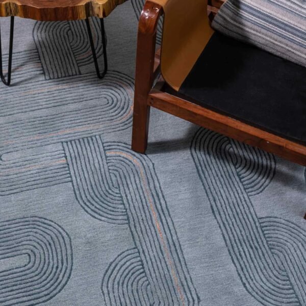 Washable Rug  Area Rugs for Living Room, Abstract Rug for Bedroom, Soft  Non Slip Throw Rugs with Rubber Back, Low Pile Stain Resistant Boho Geometric Carpet for Dining Room,