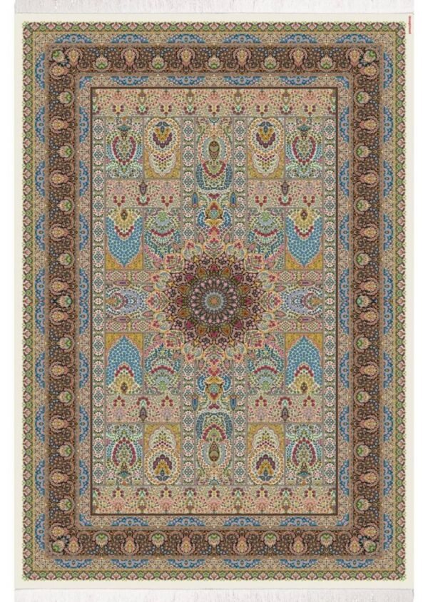 Timeless Persian Style Floral Medallion Area Rug | Traditional Wool-Blend Carpet